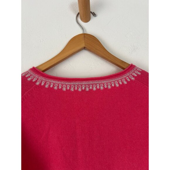 Tommy Bahama Women's Medium Rose Pink 100% Cashmere Tunic - Picture 7 of 10